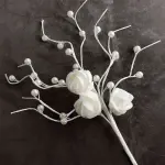 1 pcs Artificial Pearl Blossoms Flower Stick cake topper