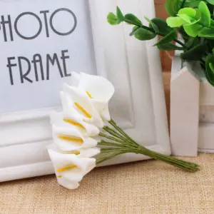 1 Bunch Artificial Pearl Blossoms Flower Stick cake topper