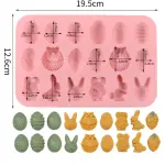 24 Cavity Easter Rabbit theme Silicone Mould