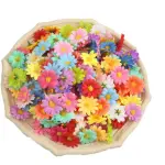 10 pcs Cute Daisy artificial flower cake topper