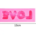 Candy Shaped Love Word silicone mould