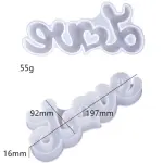 Large 3D love silicone Mould Style 2