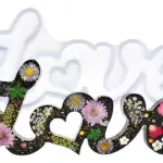 Large 3D love silicone Mould Style 2
