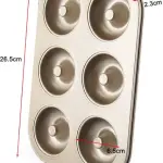 Non Stick 6 Cavity Doughnut Muffin Tray Style 2