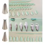 7 pcs Leaf Icing Piping Nozzle set