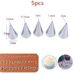 5 pcs Writing Icing Piping Nozzle set