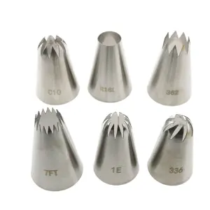 6 pcs Essential Icing Piping Nozzle set
