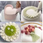 3 pcs V-shaped Wave Icing Piping Nozzle set