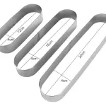 Stainless Steel Long Oval Cake Mousse Ring