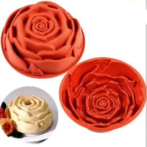 Rose shape Non-Stick Flexible Cake Mould