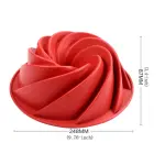 Spiral Bunt shape Non-Stick Flexible Cake Mould