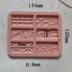 6 Cavity Mini Multi Bar Shape Silicone Chocolate Mould