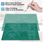 Self Healing 3-Ply Double Sided Durable Non-Slip PVC Cutting Mat Great for Scrapbooking,Quilting,Sewing and all Arts & Crafts Projects - A3 Size