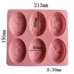 6 Cavity Honey Bee theme Silicone Mould