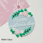 1 pcs Happy Mothers day decorated Round cake topper