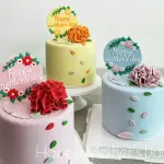 1 pcs Happy Mothers day decorated Round cake topper