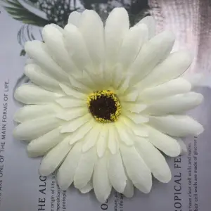 1 pcs White Large Daisy artificial flower cake topper