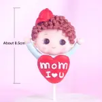 Child heart mom i Love you cake topper