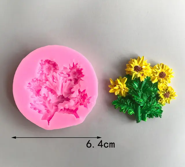 Bunch Of Flowers Silicone Mould Style 2