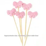 5 pcs Bow cake topper set