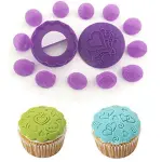 Cake Decor 14pcs Cupcake Decorating Set Cookie Plastic Fondant Cutter Gumpaste Cutter