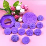 Cake Decor 14pcs Cupcake Decorating Set Cookie Plastic Fondant Cutter Gumpaste Cutter