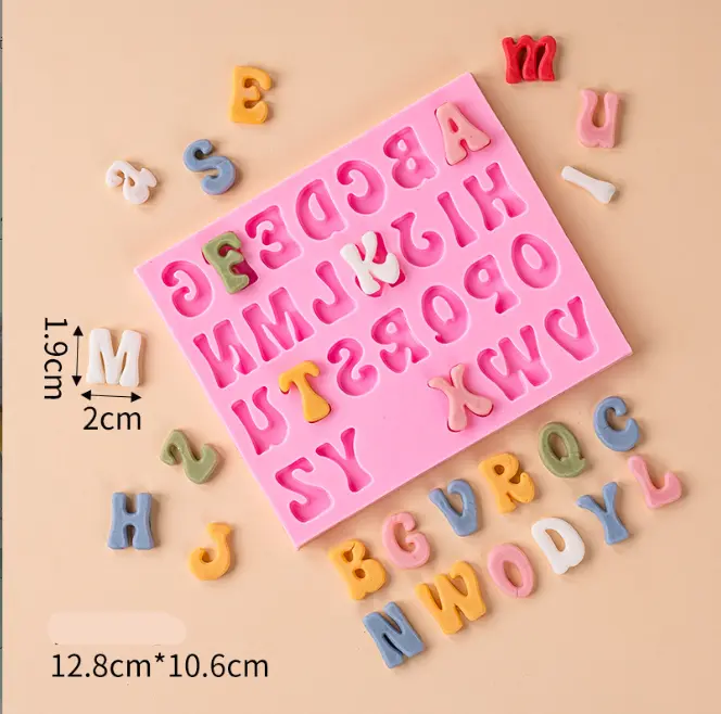 Alphabet Upper case Silicone Mould