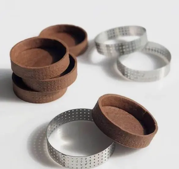 7 cm Perforated Stainless Steel Tart Ring