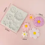 Chrysanthemum Daisy Cherry Blossom Flower Silicone Mould