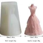 3D Wedding Dress Silicone Mould style 6