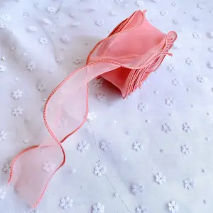 5 meter Pink Color Cake ribbon Decoration style 1