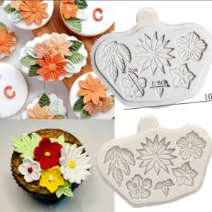 Rose Chrysanthemum Flower Silicone Mould