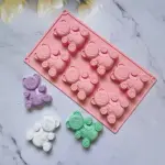 6 cavity Cute Teddy bear silicone mould