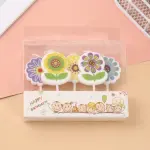 5 Pcs Flower theme cake candles
