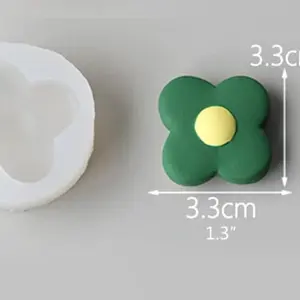 3D 4 Petal flower silicone mould