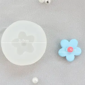3D 5 Petal flower silicone mould