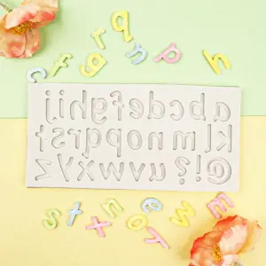 Alphabet Lower case Silicone Mould Style 3