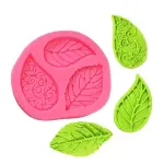 3 Cavity texture Leaf Design DIY Silicone Mould