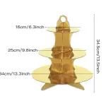 3 Tiers Cupcake Stand Paper Cake Holder Cupcake stand ( Gold )