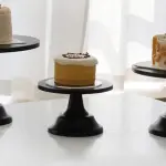 1 pcs Black Iron Matt Cake stand
