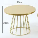 1 pcs Golden Iron Matt Cake stand Size large