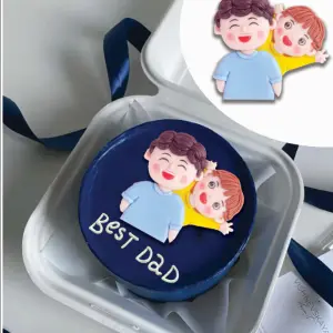 Father Daughter cake Toy topper