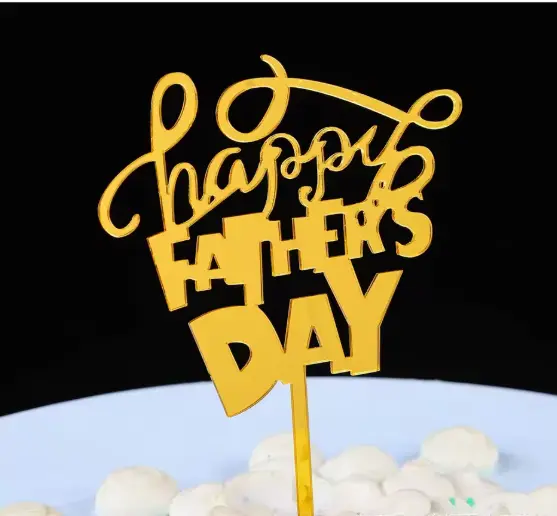 Happy Fathers day cake topper Style 2