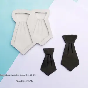 2 Cavity Men Tie silicone Mould