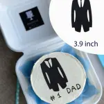1 pcs Men Coat cake topper