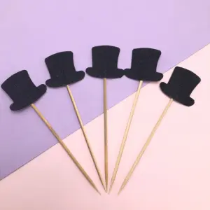 5 pcs Hat cake topper set