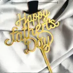 Happy Fathers day with Hat cake topper Style 11