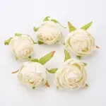 5 pcs Off White Artificial Flower cake topper