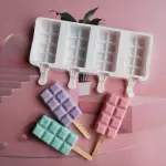4 Cavity Rectangle ice cream theme Silicone Popsicle Cakesicle Mould