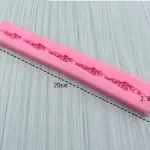 Rose Lace Border silicone mould